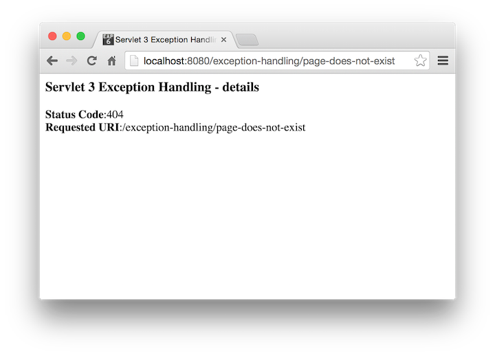 404 servlet 3 exception handling example