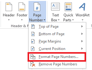 Add and edit page numbers in Word