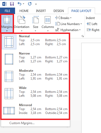 change-page-margins-in-word