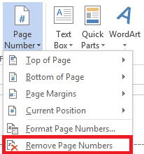 Add and edit page numbers in Word