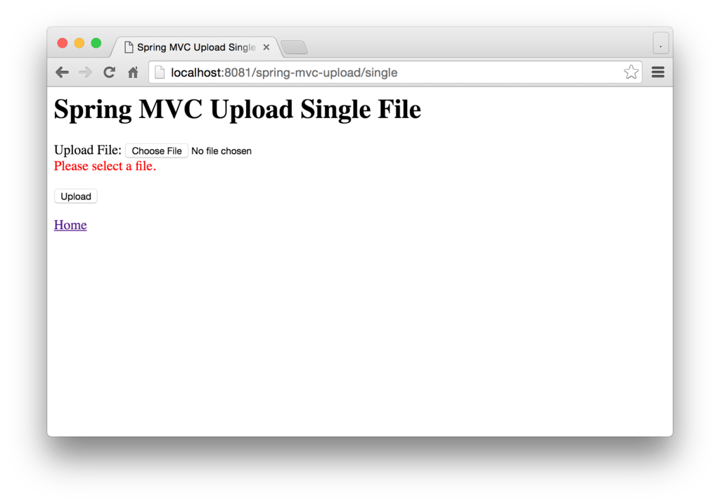 Spring Mvc File Upload Example Validator